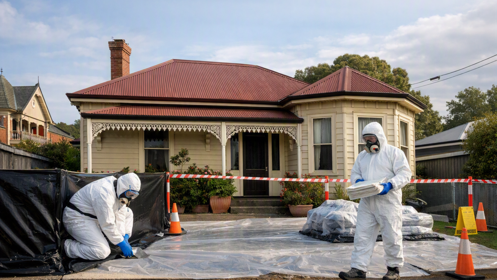 asbestos removal Ballarat at an established residential property with non-friable building materials